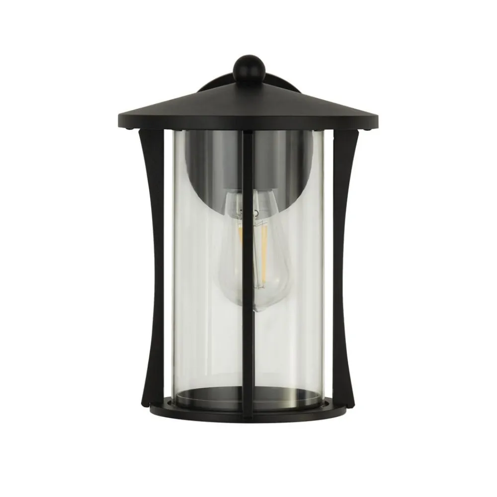 Searchlight Væglamper > Pagoda udendørs væglampe, IP44, sort, metal, E27