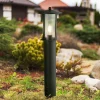 Gadebelysning ^ Searchlight Pagode pullert, IP44, sort, højde 73 cm, metal
