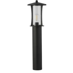 Gadebelysning ^ Searchlight Pagode pullert, IP44, sort, højde 73 cm, metal