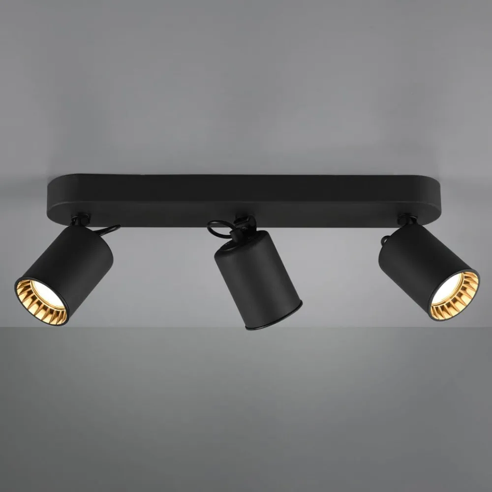Trio Lighting Loftlamper|Spotlights > Pago loftspot, 3 lyskilder, sort