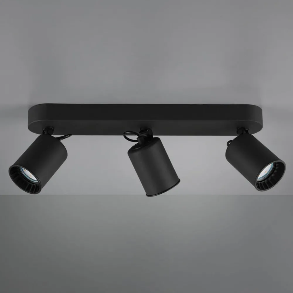 Trio Lighting Loftlamper|Spotlights > Pago loftspot, 3 lyskilder, sort