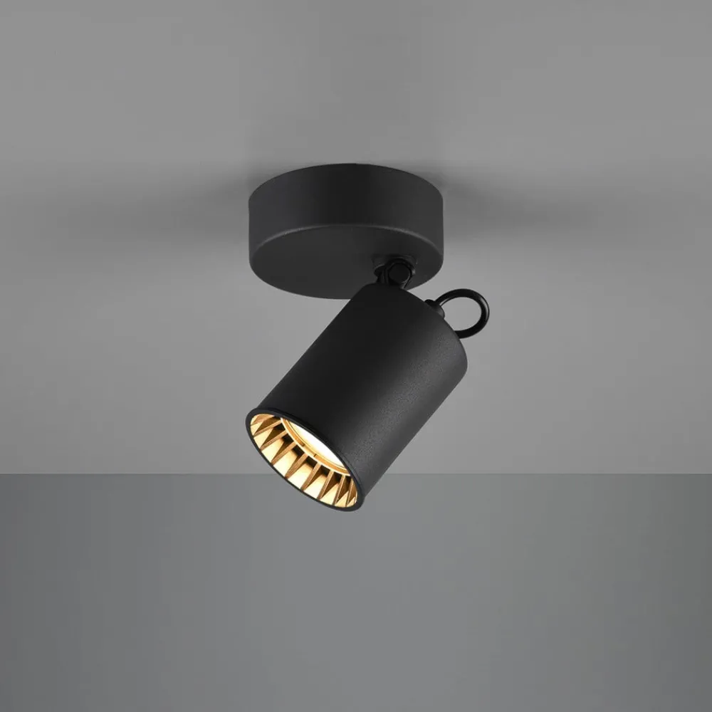 Loftlamper|Spotlights ^ Trio Lighting Pago vægspot, 1 lyskilde, sort