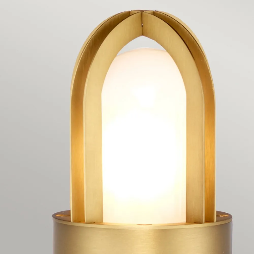 Elstead Gadebelysning > Paignton vejlampe af rustfrit stål, messing