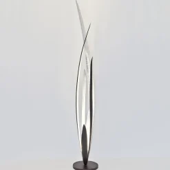 Holländer Gulvlamper|Gulvlamper > Palustre - gulvlampe i sort-brunt-sølv