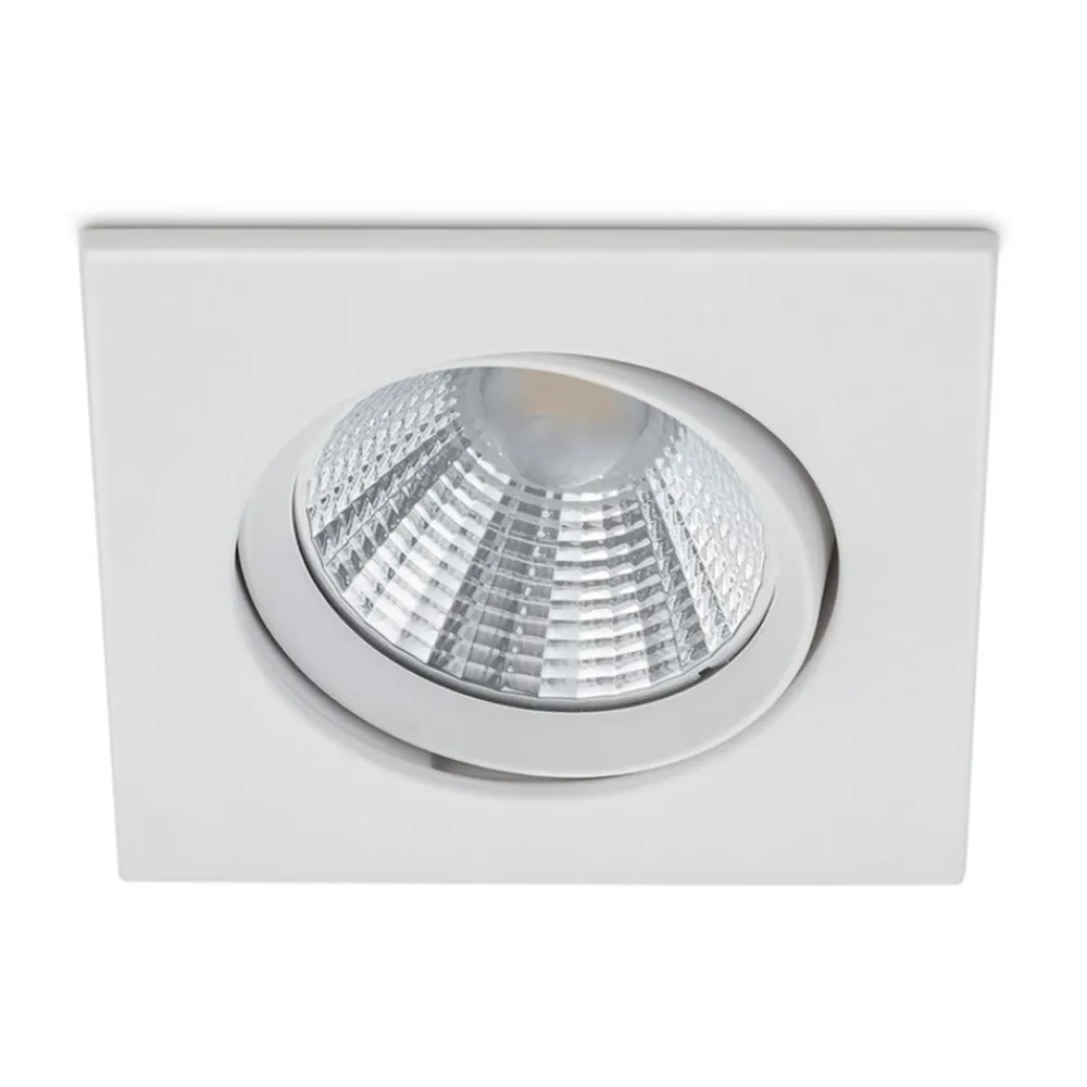 Indbygningsspots ^ Trio Lighting Pamir LED-indbygningsspot i mat hvid, kan dæmpes
