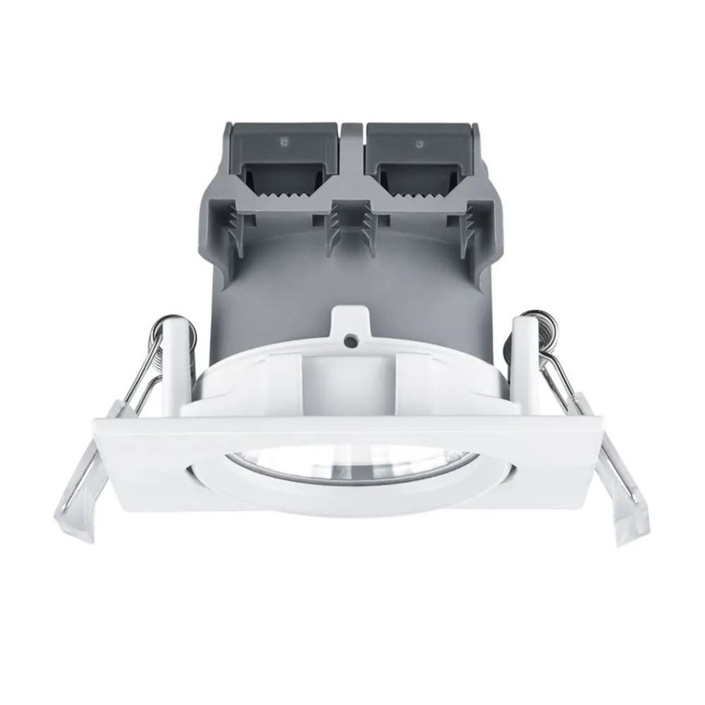 Indbygningsspots ^ Trio Lighting Pamir LED-indbygningsspot i mat hvid, kan dæmpes