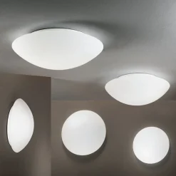 Fabas Luce Gang|Loftlamper > Pandora loftslampe, Ø 36 cm, glas, hvid
