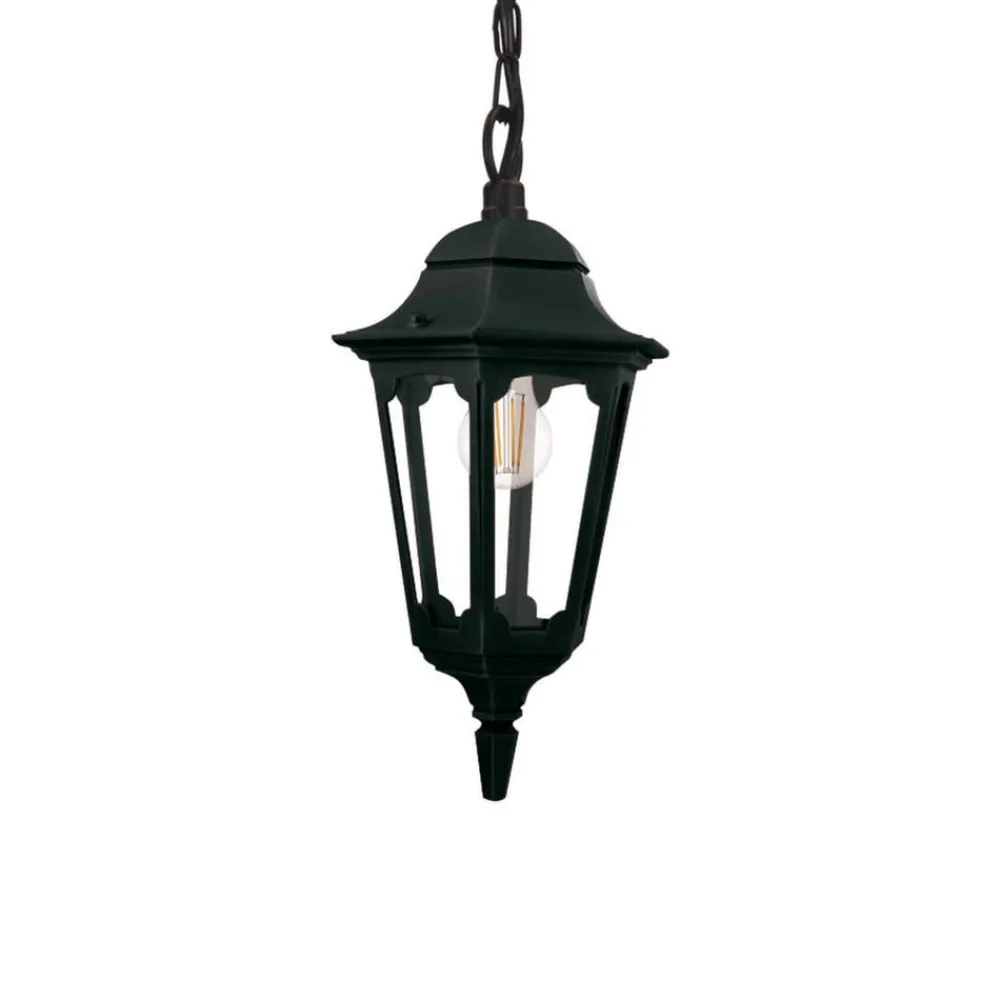 Udendørs Pendellamper ^ Elstead Parish-pendel med kædeophæng, højde 42 cm