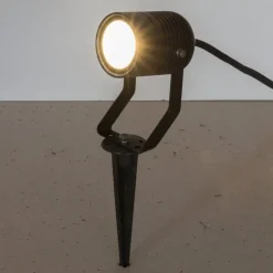 Udendørs Spot ^ Heitronic Pasas LED-spot med jordspyd, drejelig