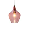 Pendellamper|Pendellamper ^ Nowa Paso pendellampe af glas, 1 lyskilde, rosé