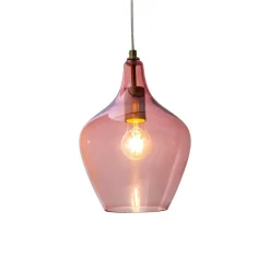 Pendellamper|Pendellamper ^ Nowa Paso pendellampe af glas, 1 lyskilde, rosé