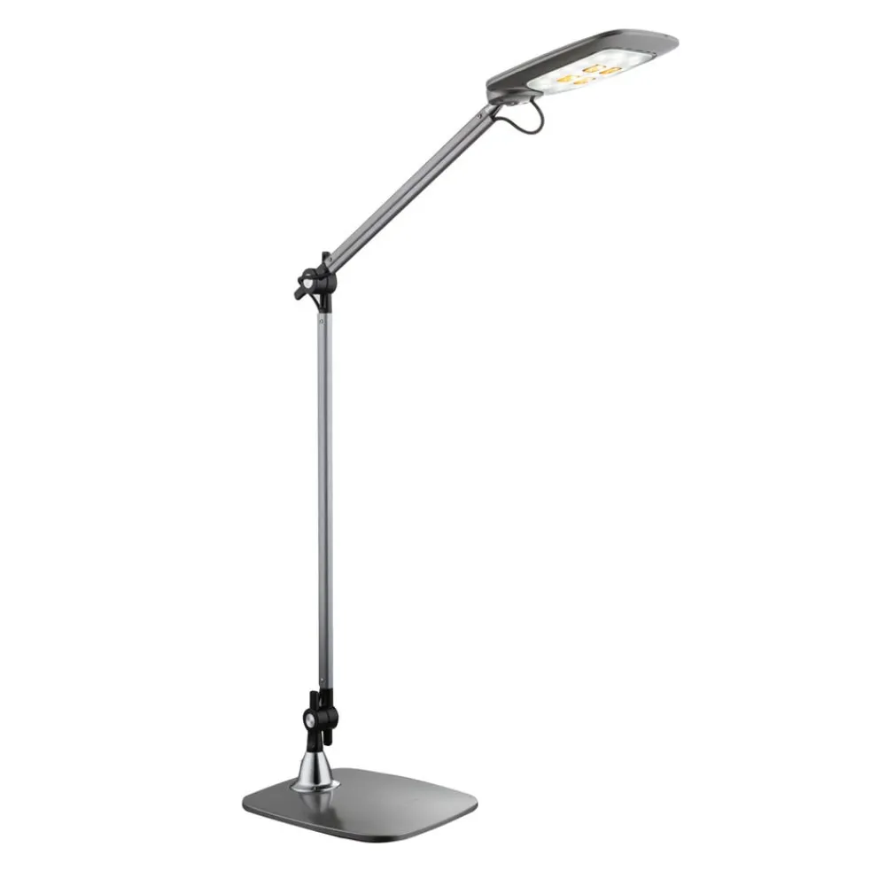 Globo Arbejdsrum/Kontor|Bordlamper > Pattaya LED-bordlampe, sølvgrå led, dim CCT