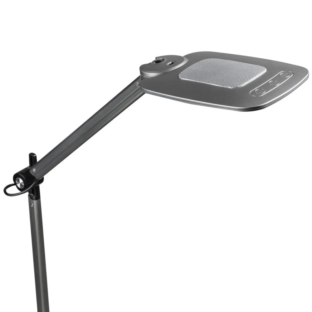 Globo Arbejdsrum/Kontor|Bordlamper > Pattaya LED-bordlampe, sølvgrå led, dim CCT