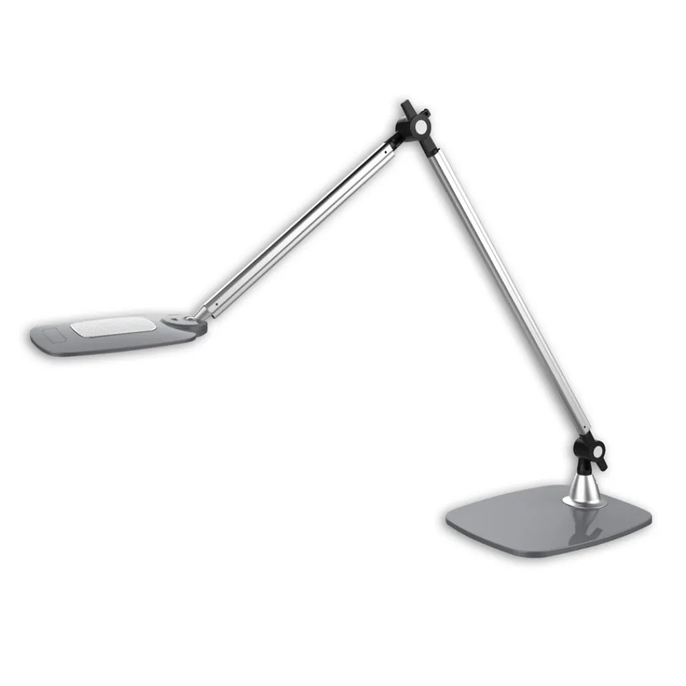 Globo Arbejdsrum/Kontor|Bordlamper > Pattaya LED-bordlampe, sølvgrå led, dim CCT