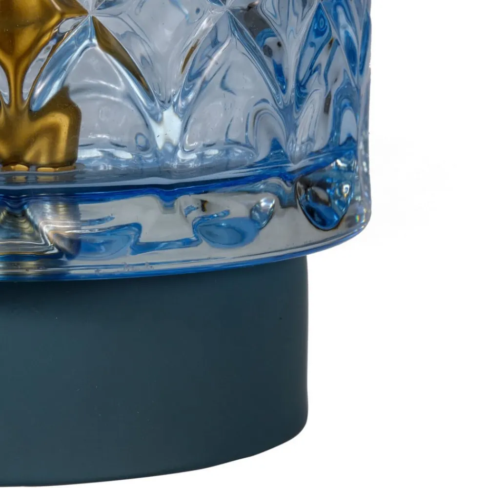 Pauleen Dekorationsbelysning > Chic Glamour E14-LED-batteri, metal, blå