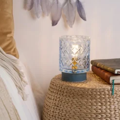 Pauleen Dekorationsbelysning > Chic Glamour E14-LED-batteri, metal, blå