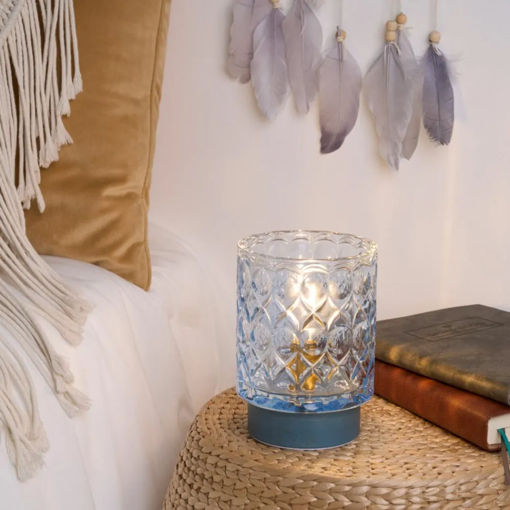 Pauleen Dekorationsbelysning > Chic Glamour E14-LED-batteri, metal, blå
