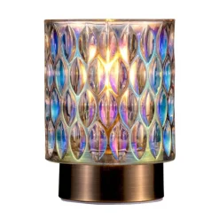 Dekorationsbelysning ^ Pauleen Clear Glamour dekolampe i glas, batteri