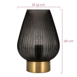 Pauleen Bordlamper > Crystal Gloom bordlampe af glas
