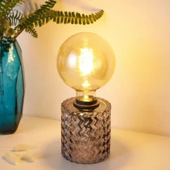 Pauleen Bordlamper > Crystal Smoking bordlampe med glassokkel