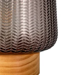 Pauleen Dekorationsbelysning > Fancy Glamour E27-LED-batteri, træ, taupe