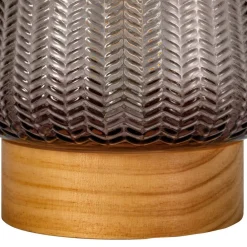 Pauleen Dekorationsbelysning > Fancy Glamour E27-LED-batteri, træ, taupe