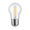 Pauleen Filament Pære > LED-dråbepære, glødetråd, E27, 6,5 W, klar, 2.700K