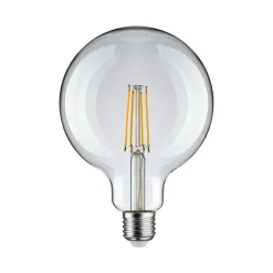 Filament Pære|Led Pærer ^ Pauleen LED-filamentpære G125 E27 9 W klar 2.700 K