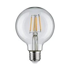 Pauleen Filament Pære > LED-filamentpære G80 E27 4,8 W klar 2.700 K