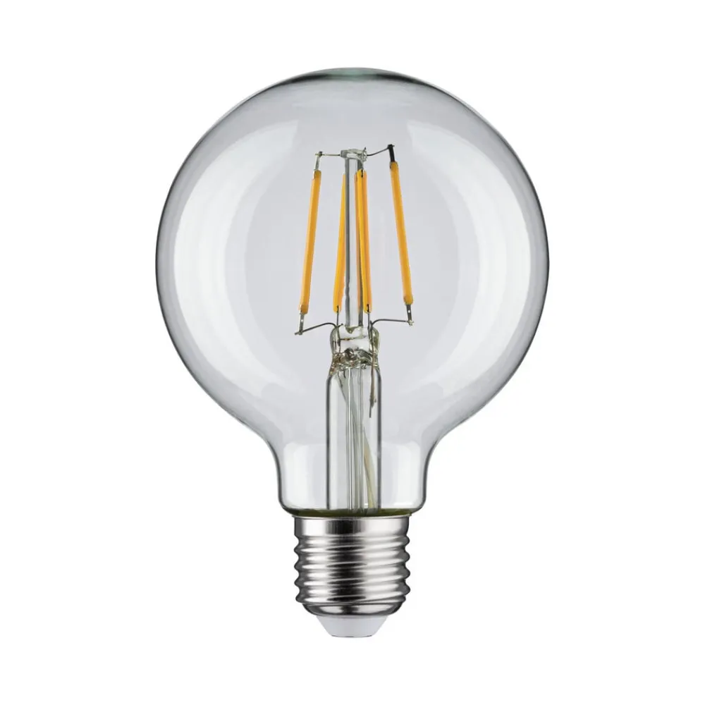 Pauleen Filament Pære > LED-filamentpære G80 E27 4,8 W klar 2.700 K