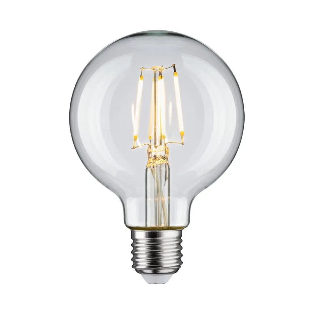 Pauleen Filament Pære > LED-filamentpære G80 E27 4,8 W klar 2.700 K