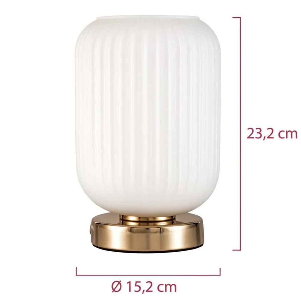 Pauleen Bordlamper > Noble Purity bordlampe med hvidt glas