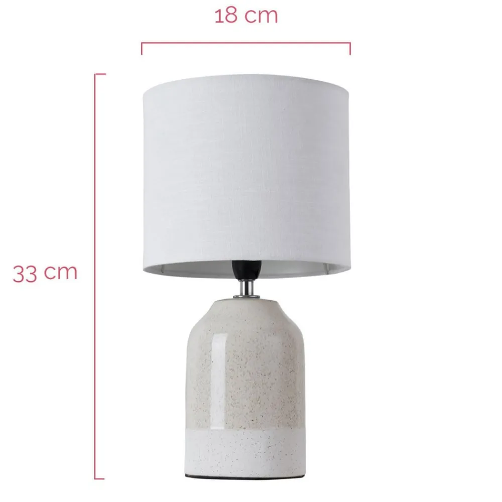 Pauleen Bordlamper > Sandy Glow bordlampe, hvid/beige