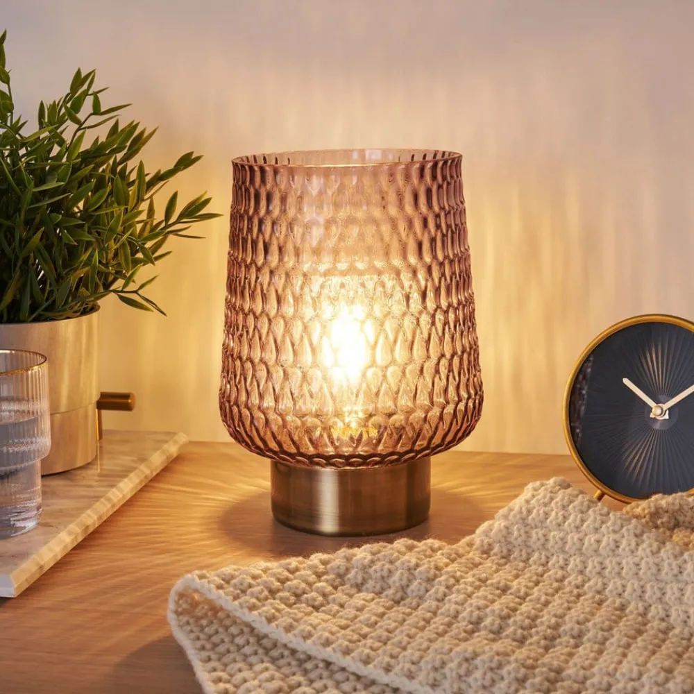 Dekorationsbelysning|Bordlamper ^ Pauleen Sparkling Glamour batteri, grå/messing
