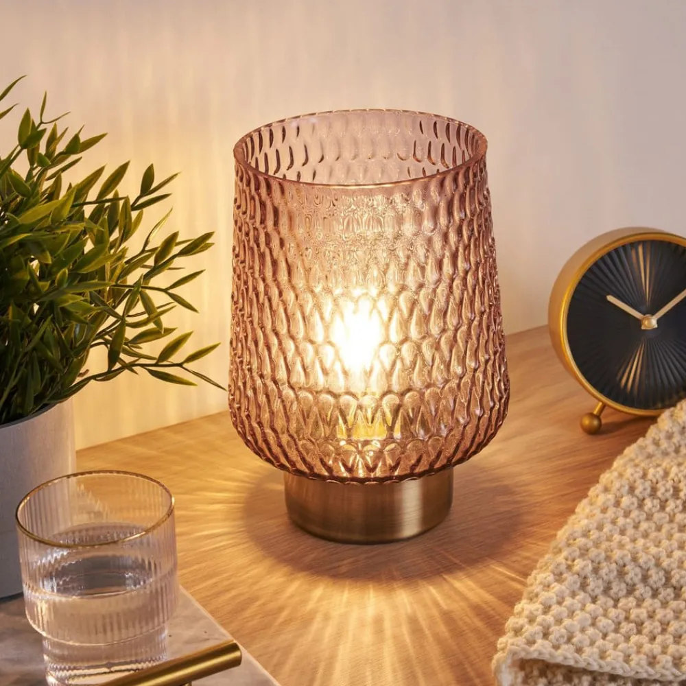 Dekorationsbelysning|Bordlamper ^ Pauleen Sparkling Glamour batteri, grå/messing