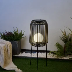 Pauleen Dekorationsbelysning|Solcellelamper > Sunshine Coziness LED-gulvlampe m solcelle