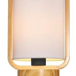 Bordlamper ^ Pauleen Woody Charm bordlampe af stof og træ