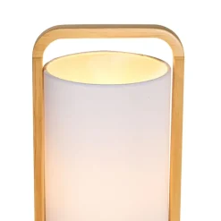 Bordlamper ^ Pauleen Woody Charm bordlampe af stof og træ