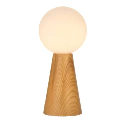 Pauleen Bordlamper > Woody Soul bordlampe, træfod, glaskugle