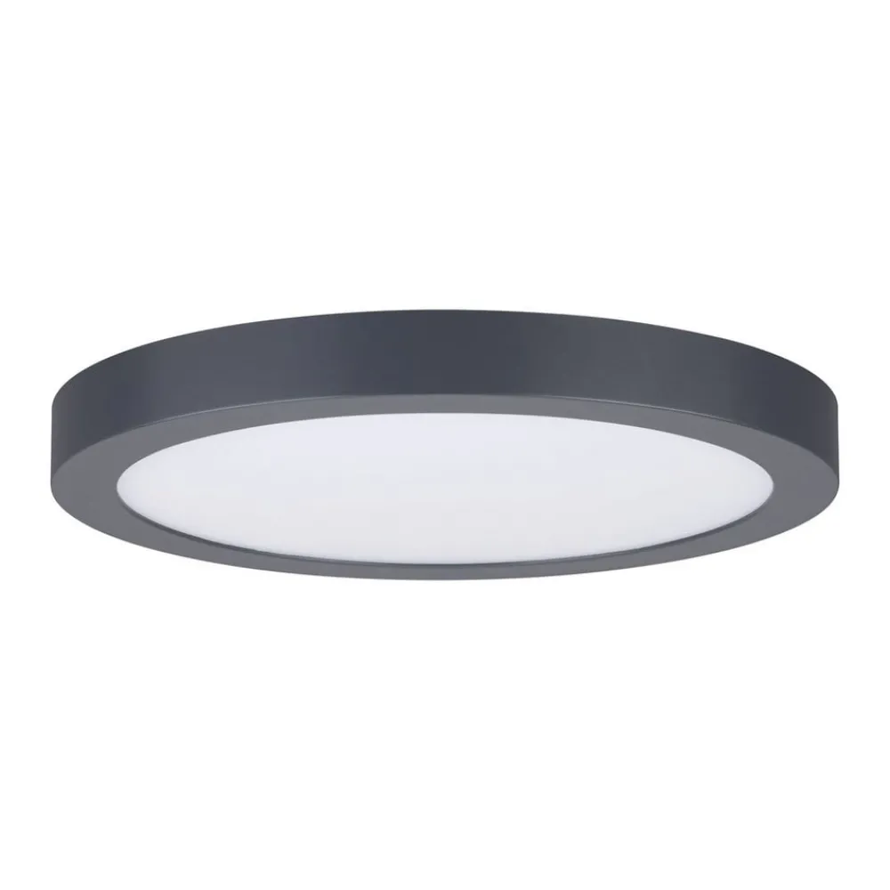Paulmann Arbejdsrum/Kontor|Loftlamper > Abia LED-panel Ø 30cm 2.700 K mørkegråt