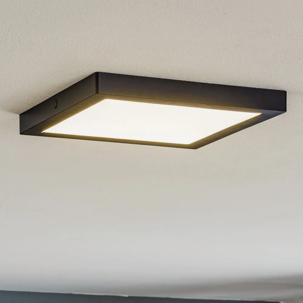 Arbejdsrum/Kontor ^ Paulmann Abia LED-panel 30x30 cm 2.700 K sort