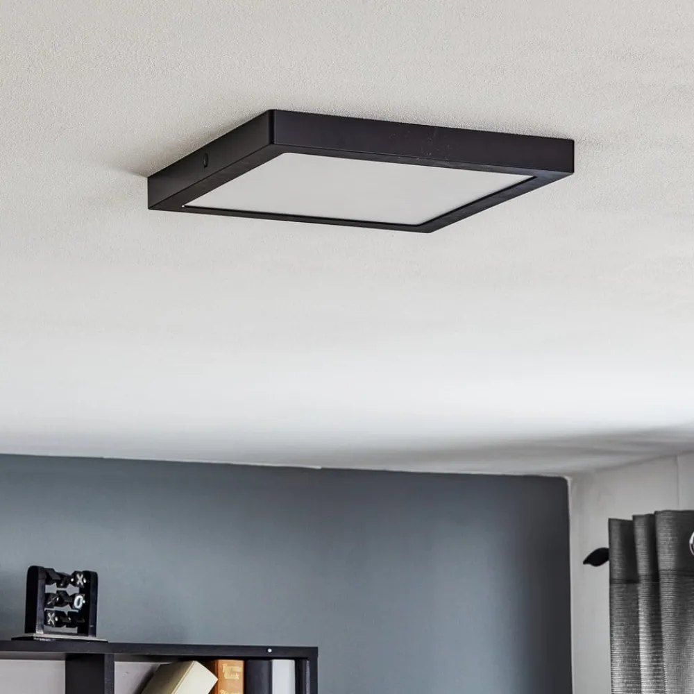 Arbejdsrum/Kontor ^ Paulmann Abia LED-panel 30x30 cm 2.700 K sort