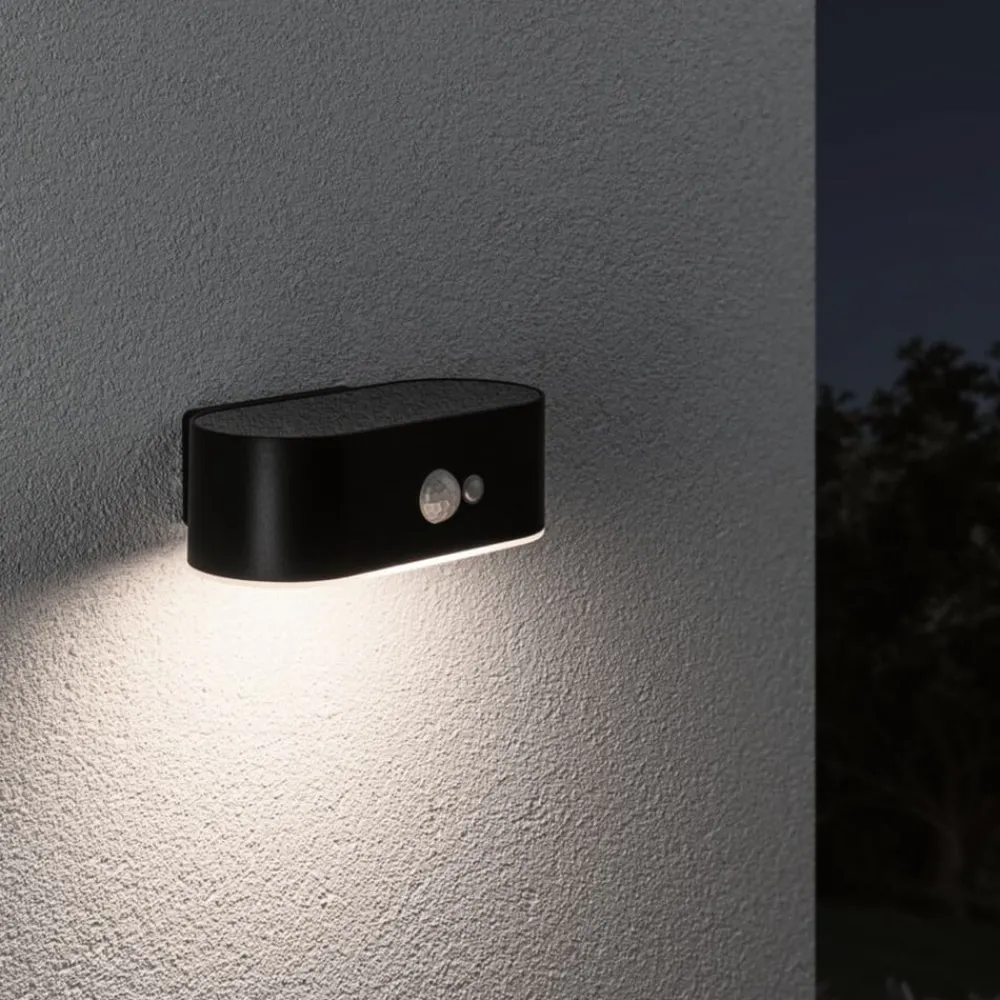 Paulmann Solcelle Lampe Med Sensor|Solcellelamper > Adya udendørs væglampe, solcelle, sensor