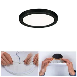 Paulmann Loftlamper > Areo LED-panel rund sort 4000K Ø11,8cm