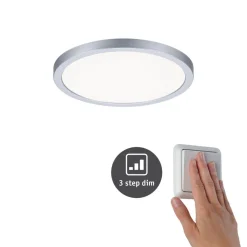 Loftlamper ^ Paulmann Areo Panel 3stepdim rund 840 krom 17,5 cm