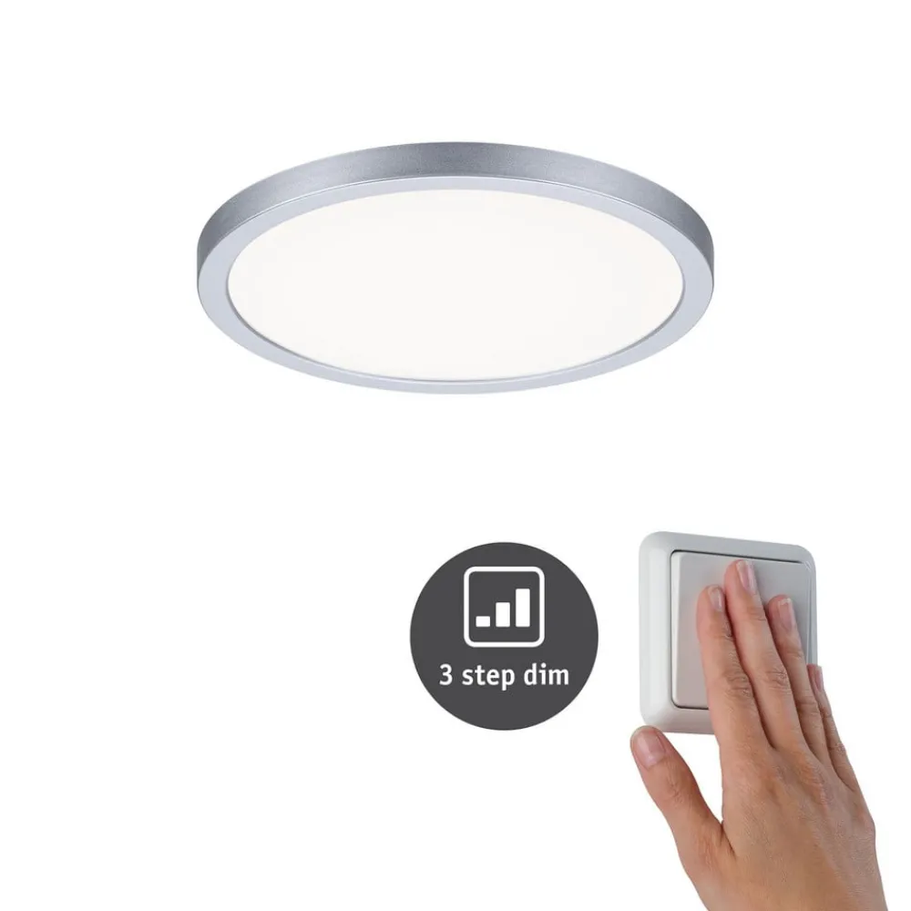 Loftlamper ^ Paulmann Areo Panel 3stepdim rund 840 krom 17,5 cm