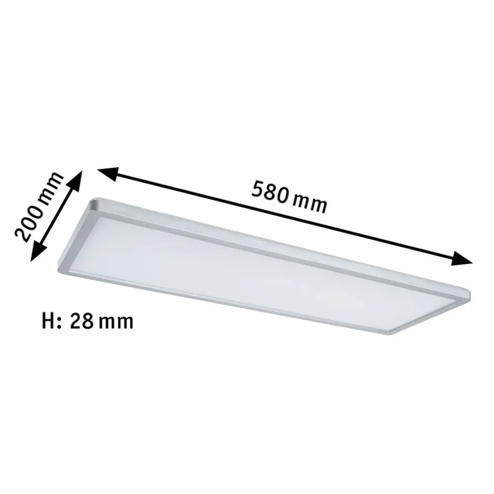 Paulmann Loftlamper > Atria Shine panel dim krom RGBW 58x20