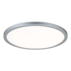 Loftlamper ^ Paulmann Atria Shine Panel dæmpet krom RGBW Ø29cm