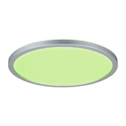 Loftlamper ^ Paulmann Atria Shine Panel dæmpet krom RGBW Ø29cm