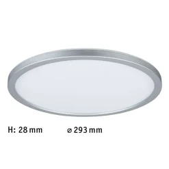 Loftlamper ^ Paulmann Atria Shine Panel dæmpet krom RGBW Ø29cm